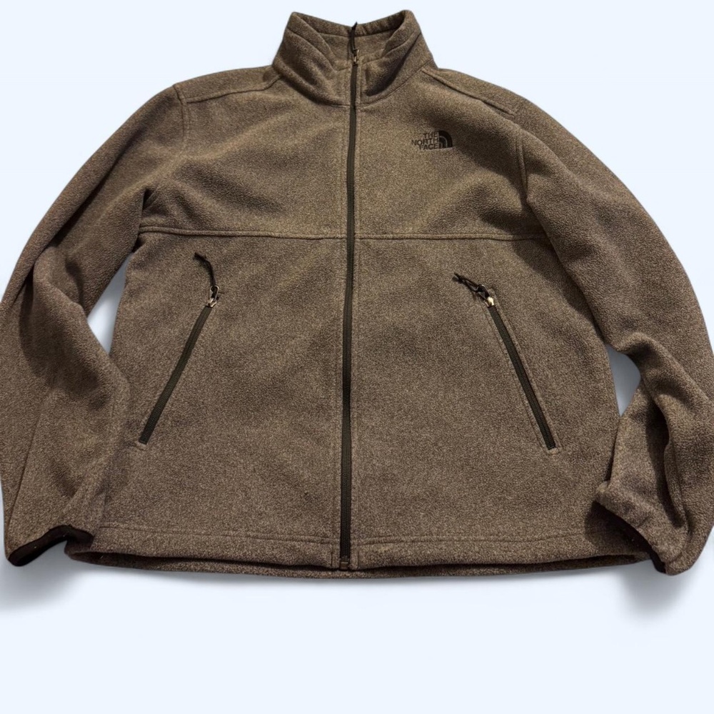 The North Face grey fleece jacket